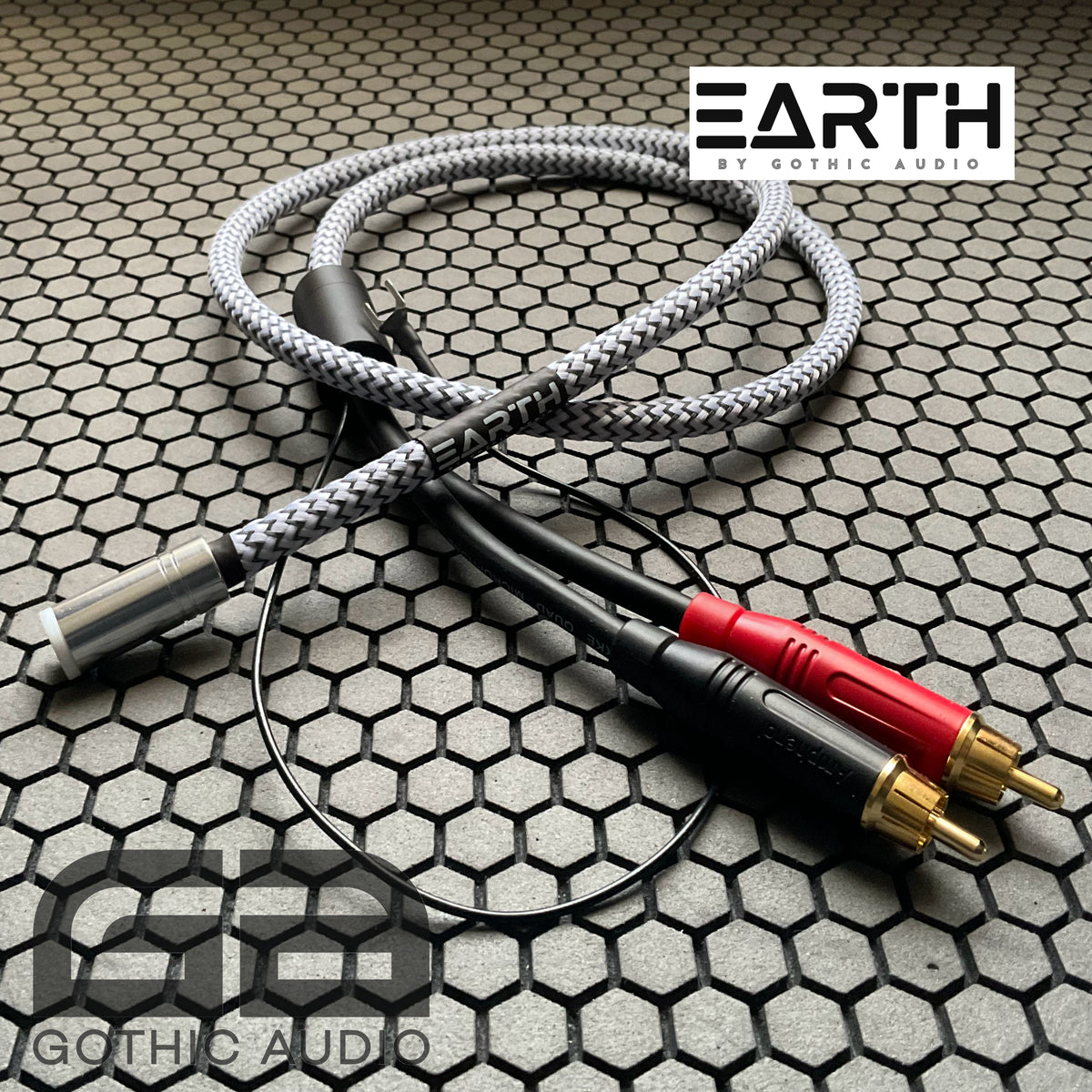 Earth Tonearm Cable Interconnect For Linn/ SME/ Jelco etc. Straight Din to RCA
