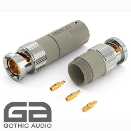 AECO ABC-1471 75 Ohm Gold Plated tellurium Copper BNC Connector (1 Pair) - Image 1