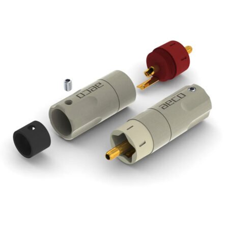 Gold Plated Tellurium Copper RCA Connectors Aeco ARP-4045 Set Of 4