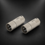 Pair Of AECO Male XLR Connectors AMI-1040S Silver Plated Copper Contacts