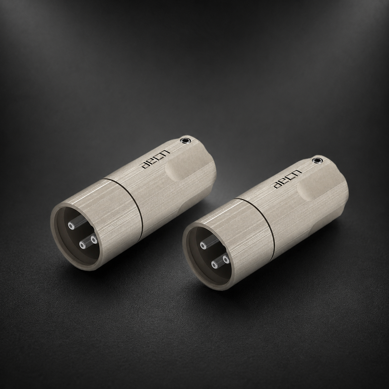 ChatGPT Image Jun 4, 2026 at 12_12_20 PM Pair Of AECO Male XLR Connectors AMI-1040S Silver Plated Copper Contacts - Image 1