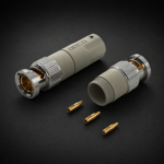 AECO ABC-1471 75 Ohm Gold Plated tellurium Copper BNC Connector (1 Pair)