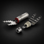AECO ASP-1931R High-Purity Copper Spade Connectors - Rhodium Plated (Set of 4)