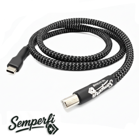 Semperfi Pure Silver USB Cable USB C to USB Type B