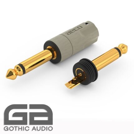 AT6-1221G AECO Gold Plated Copper 6.35MM MONO TRS Connector - Image 1