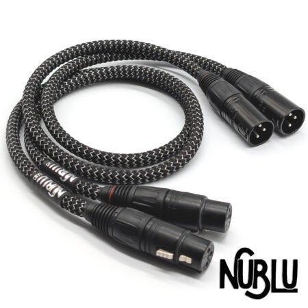 NUBLU CRYO OCC 5N Single Crystal Silver Balanced Interconnects Pair