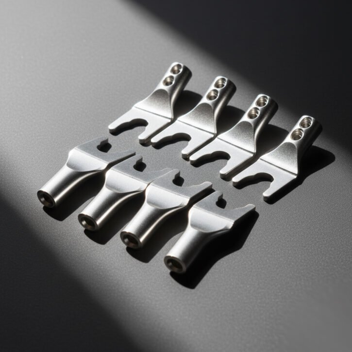 Silver Plated Copper Forked Spade Speaker Terminals Scew Fit Connectors 4pcs or 8 pcs