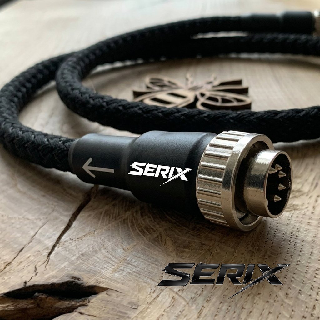 Serix 5 Pin Din Cable OCC Silver Interconnect For Naim CD Player To Pre/Integrated