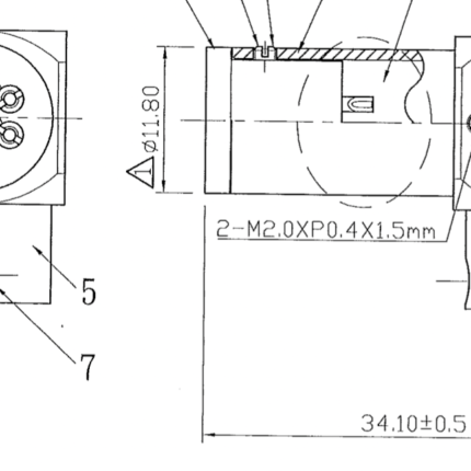 Right Angled Tonearm Din Connector Tellurium Copper Contacts - Image 2