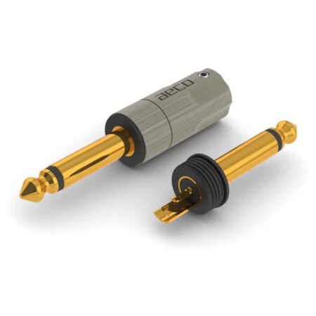 AT6-1221G AECO Gold Plated Copper 6.35MM MONO TRS Connector