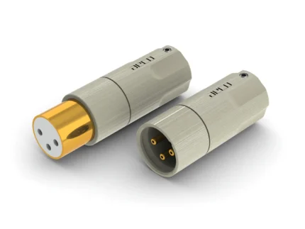 New AECO XLR Tellurium Copper Gold Plated Connectors AMI-1060G - 1 Pair (1x female & 1 x male)