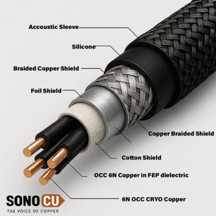 Sonocu OCC Cryo Copper XLR Interconnect Cables – Pair - Image 2
